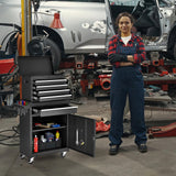 AirWire Tool Chest,5-Drawer Rolling tool Storage Cabinet with Enhanced Packaging, Detachable Top Tool Box, Metal Tool Cart for Garage Workshop,Black AirWire