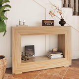 ROOMTEC 47" Farmhouse Console Table, Narrow Entryway Console Table, Sofa Tables with Storage, Industrial Hallway Accent Tables for Living Room, Entrance, Foyer (Oak Color) ROOMTEC