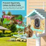 Smart Bird Feeder with Camera - Night Vision 1.5L Bird Feeder Camera with Solar Power -AI 1080p HD Identify 10000+ Birds Species Wifi 2.4 GHz Auto Capture Bird and IOS/Andriod Supported KimLamPro
