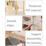 Shuang Qing 2 Tier Clear Countertop Storage - Bathroom & Kitchen Organizer, Cosmetics & Makeup Shelf, Spice Rack shuang qing