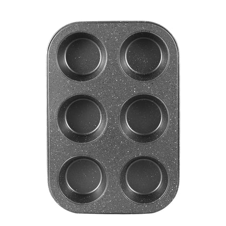 Walooza Muffin Cupcake Pan, Muffin Tins Nonstick 6, Muffin Top Cookie Cheese Cake Pan for Baking, Toast Oven Baking Supplies Small Cake Pans Muffin Cups Non Stick Walooza