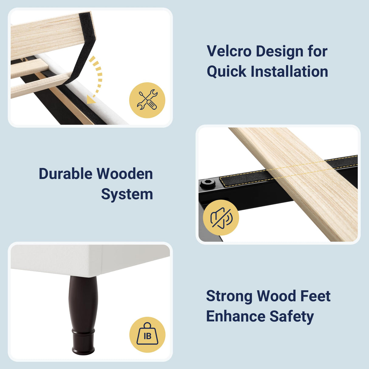 Allewie Queen Bed Frame with Adjustable Velvet Tiara Headboard, Upholstered Diamond Button Tufted Platform Bed, Wood Slats Support, No Box Spring Needed, Mattress Foundation, Easy Assembly, White Allewie