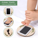 Baby Announcement Sign for Welcome Baby - Double-Sided Hello World Newborn Name Sign for Hospital with Marker and Stand, Wooden Birth Announcement Giftacity