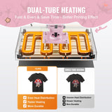 VEVOR Heat Press, 15 x 15 in Digital Heat Press Machine, Slide Out Heat Transfer Machine, Fast and Even Heating, 2-Layer Insulation Cotton, Heat Transfer Machine for T-Shirts/Bags/Pillows, Pink VEVOR