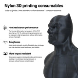 Kingroon Nylon 3D Printer Filament, Dimensional Accuracy +/- 0.03 mm, 1 kg Spool(2.2lbs), 1.75 mm, Black Kingroon