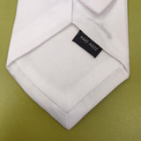 YANIYA Male Blank Sublimation Necktie Solid Color White Embryo DIY Neck Tie for Casual Formal Wedding Party Business Occassion YANIYA