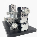 ZHRUI High Power 60W Powerful Mini Metal DIY 4-axis Rotating Lathe Lathes Machine Tools With Base 12000 rpm for Wood Soft Metals Plexiglass Plastic ZHRUI