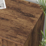 LVB Farmhouse L-shaped Corner Desk with Drawers, Reversible Home Office Executive Desk with Storage Cabinet Shelves, Large Wood Metal L Shaped Table for Work Study Writing Gaming, Rustic Brown, 60 in LVB