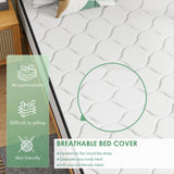 PayLessHere 10 Inch Innerspring Queen Mattress Medium Firm Hybrid Mattress with Removable Cover CertiPUR-US Certified Bed-in-a-Box Pressure Relief Foam Mattress,White PayLessHere