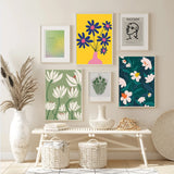 cupmod 6 Pack Paint by Numbers for Kids and Adults- DIY Acrylic Painting Kits on Canvas Without Frame, Simple Flower Oil Painting for Home Wall Decor 12x16inch cupmod