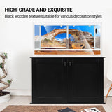 REPTI ZOO Reptile Aquarium Terrarium Wooden Stand and Cabinet with Adjustable Shelf for 48L x 18W inch Amphibian/Fish Sea Salt Water Tank Terrarium(Cabinet Only) REPTI ZOO