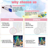 GOUGOUFAFA Christmas Tree Paint by Numbers Kit for Adults- Christmas Tree Paint by Numbers Kit for Adults Beginner, Adult Paint by Number Kits on Canvas Arts Crafts for Adults(16 x 20 Inch) GOUGOUFAFA