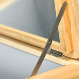 Outsunny Wooden Patio Cooler, 54Qt. Outdoor Beverage Cooler with Bottle Opener and 3 Handles for Backyard, Deck, Poolside Party, Natural Outsunny