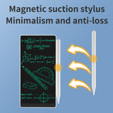 Mini LCD Writing Tablet, 6.5in Double Display Erasable Reusable Electronic Drawing Pads, Electronic scratchpad for Kids and Adults（Black Amoretti Sonnet