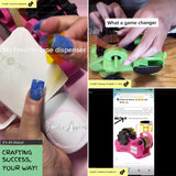 echomerx 30-Pcs Tumbler Sublimation Starter Kit - Heat Tape Dispenser, Sublimation Tapes, Gloves, Clamp, Sleeves, Bands, Cradle & More - Complete Bundle for Easy Sublimation on Blank Mugs & Tumblers echomerx