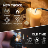 2 PCS Candle Lighter, Electric Lighter Arc Windproof Flameless with 360° Flexible Neck & LED Power Display,USB Rechargeable Lighter for BBQ, Grill, Camping, Fireplace, Stove SOYOK