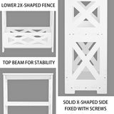 BYFU White Side Table, Small End Table with Storage Shelf, 3-Tier Nightstand Bedside Table Bookshelf Bookcase Display Rack for Small Spaces Bedroom Bathroom Living Room Office BYFU