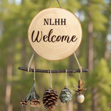 10pcs/Pack 8-9 Inches Wood Slices Large Natural Wood Rounds Centerpiece Decoration Wood Circles Rustic Wood Slices for Centerpiece Decoration, Wedding, Party, DIY, Craft, Wood Decor NLHH