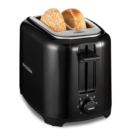 Proctor Silex 2-Slice Toaster with Extra Wide Slots for Bagels, Cool-Touch Walls, Shade Selector, Toast Boost, Auto Shut-off and Cancel Button, Black (22305) Proctor Silex