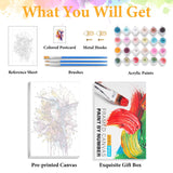 Framed Paint by Numbers Kit for Adults Beginner Hummingbird, Adult Paint by Number Kits on Canvas Framed Bird, DIY Acrylic Oil Painting by Numbers with Frame, Perfect for Home Decor Gift 8 X 12 Inch Okarina