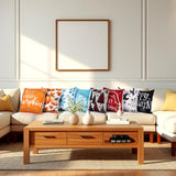 Mindsoft 20 Pcs Holiday Pillow Covers 18 x 18 Inch Seasonal Throw Pillow Covers Fall Halloween Decorative Pillowcase Pumpkin Ghost Pillowcase Cushion Case for Farmhouse Home Couch Sofa Decor Mindsoft