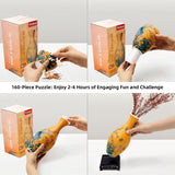 3D Puzzles Vase for Adults, 160 Pieces Puzzle Flower Vase for Home and Office Decor, DIY 4D Jigsaw Vase Arts and Crafts for Kids, Unique Housewarming Gifts for Moms YIZHOR