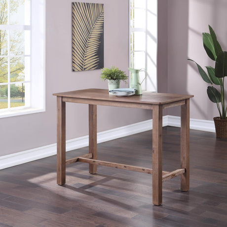 Boraam Sonoma Pub Table, Barnwood Wire-Brush Boraam