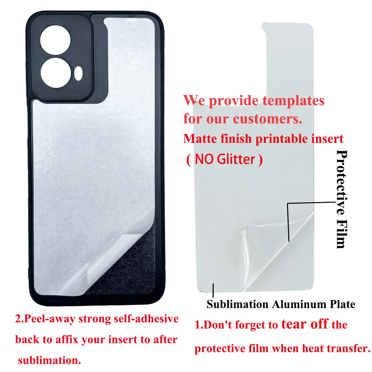 JUSTRY 5PCS Sublimation Blank Phone Case Bulk Covers Compatible with Motorola Moto G Power 5G 2024, Easy to Sublimate DIY 2 in 1 2D Case Soft Rubber Printable Sub Cover + Aluminum Insert Matte JUSTRY