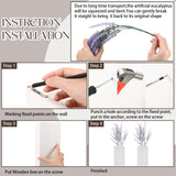 Vesici 2 Pack Wood Wall Planter Vase with Artificial Plants Indoor Plants Holder Pocket Farmhouse Wooden Vases Wall Flower Vase Hanging Plant Decor for Bedroom Kitchen Office Home (White,Lavender) Vesici