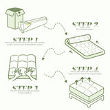 Mosluna 3 Inch Memory Foam Mattress Topper King Size, Extra Soft Pillow Top Mattress Topper, Fluffy Shredded Memory Foam Filled, Breathable Mattress for Back Pain Relief, 78x80 in. Mosluna