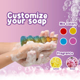 Playbees Unicorn Soap Making Kit for Kids – Fun DIY Project Age 6-12, STEM Science Craft, Educational Toys & Birthday Gifts for Girls and Boys Playbees