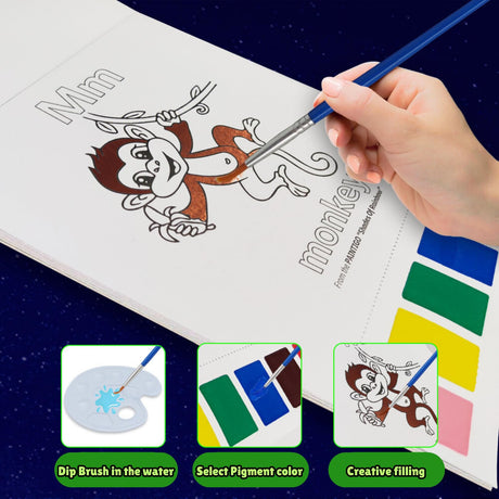 Rock Painting Kit for Kids 6-12 - Glow in The Dark Rock Painting Crafts Set, Arts and Crafts for kids ages 8-12, Stencils for Painting, Water Coloring book for 6, 7, 8, 9, 10, 11, 12 Year Old Kids PAINTIGO