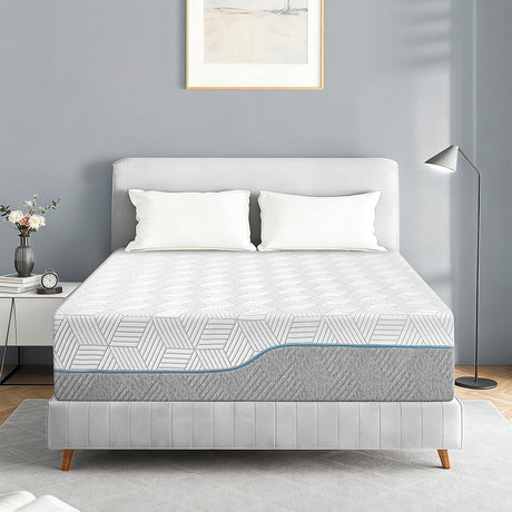 Mattress King 16 Inch Plush Soft with Ice Silk Cover,Cool Green Tea/Gel Memory Foam Mattresses in Box,Dual Side-Extra Firm Mattress for Back Pain, Fiberglass-Free, CertiPUR-US,Made in USA 80'' x 76'' WEUP