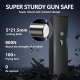 Yiosotne 3-5 Digital Large Rifle Safe for Home Rifle and Pistols,Long Gun Safe for Rifle and Shotguns,Quick Access Gun Cabinets with 3 Pistol Poushes,Gun Safes with LED &Dual Alarm Yiosotne