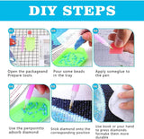 EIBEILI Diamond Painting Kits for Adults, Book Store 5D Diamond Art Kits for Beginner, DIY Full Round Drill Diamond Dot Gem Art Kits for Home Wall Decor 13.8x13.8 Inch EIBEILI