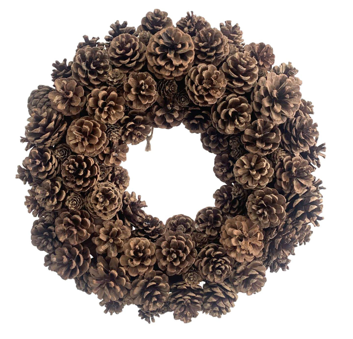 20 Inch Fall Front Door Wreath Natural Pinecone Wreath Polyfoam Base Flower Farmhouse Grapevine Wreath Blossom Cluster Wreath for Thanksgiving Celebration Front Door Wall Window Christmas Decor Huashen