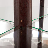 Eyisean 70" H Lighted Corner Curio Cabinet, Curio Display Cabinet with Tempered Glass Door and 5 Shelves, Light Bulb Included, Rack for Living Room (Dark Cherry) Eyisean