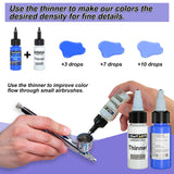 HOMY ARTY Airbrush Paint - 36 Colors with 4 Thinner, Ready to Spray Airbrush Paint Set, Water-Based Acrylic Air brush Paints for Metal, Plastic Models, Canvas, Wood - 40 Bottles HOMY ARTY