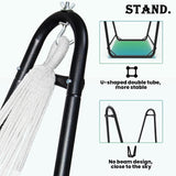 Hammock Chair with Stand,Heavy-Duty Hanging Chair with Stand, for Indoor Outdoor,Sturdy Swing Chair Stand Max Load 350 pounds(Hammock Chair Included) TOREVSIOR