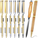 Leriton 6 Set Letter Opener Kit and Pen Kits for Woodturning Project 7mm DIY Envelope Slitter Paper Mail Opener Tool Knives Turning Mens Crafts Holiday Gifts Making Supplies Leriton