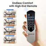 Tami Tami Split King Adjustable Bed Frame with Massage, Ergonomic Head & Foot Incline - Luxury Zero Gravity Electric Base with 4 USB Ports, 2 Night Light, Wireless Remote, Side Pocket, 3 Height Option Tami Tami