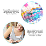 JISHSHAY Animal Jungle Diamond Painting Round Drill Diamond Art Round Beads Gem Art Gem Painting Mosaic Kits for Adults Embroidery Kit Jigsaw Puzzles Paint by Numbers Wall Decor 40×50cm/15.75×19.69in JISHSHAY