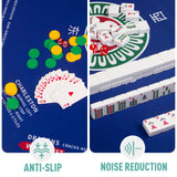 Mahjong Mat, 32.4×32.4 Inch Noise Reduction Anti-Slip Mahjong Mat for Table, Mahjong Table Mat for Poker, Card, Board Games Table Mat, Tile Games, Dominoes SiDreea