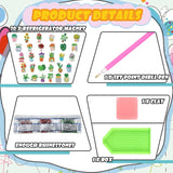 Remuuly 30 Pcs Diamond Painting Magnets Summer Diamond Art Magnet Kits for Adults Spring Flower Animal Cupcake 5D Rhinestones Refrigerator Magnetic Stickers for Fridge DIY Crafts Gifts(Spring) Remuuly