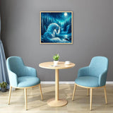 JFYHAB Animal Unicorn Diamond Art Kits for Adults,5D Forest Diamond Painting Kits for Beginner,DIY Moon Diamond Crystal Rhinestones Painting Kits for Home Wall Decor Gift 11.8 X 11.8inch JFYHAB