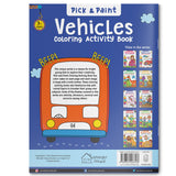 Pick and Paint Coloring Book: Vehicles WoodArtSupply