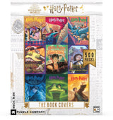 New York Puzzle Company - Harry Potter Book Cover Collage - 500 Piece Jigsaw Puzzle for Adults by Mary GrandPré New York Puzzle Company