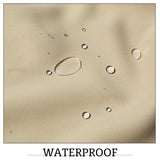 RYB HOME Patio Curtains Outdoor 2 Panels - Detachable Top Waterproof Outdoor Blackout Curtains Drapes for Porch Pergola Gezebo Cabana Sun Room Deck, W 52 x L 84 inch Long, Beige RYB HOME