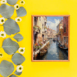 VNUIEHG DIY Paint by Numbers for Adults Beginner, Romantic Venice Water City, Adult Crafts Adults' Paint-by-Number Kits, Room Decor Gift for Birthday Festival (16x20 inch,No Frame) VNUIEHG