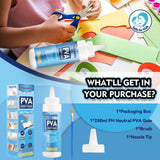 PH Neutral PVA Glue, 8.5 Oz Art Precision Craft Glue, Archival Quality Acid-Free Book Binding Adhesive, Dries Clear & Flexible,Ideal for Framing, Collages, Paper Crafts Mosconly
